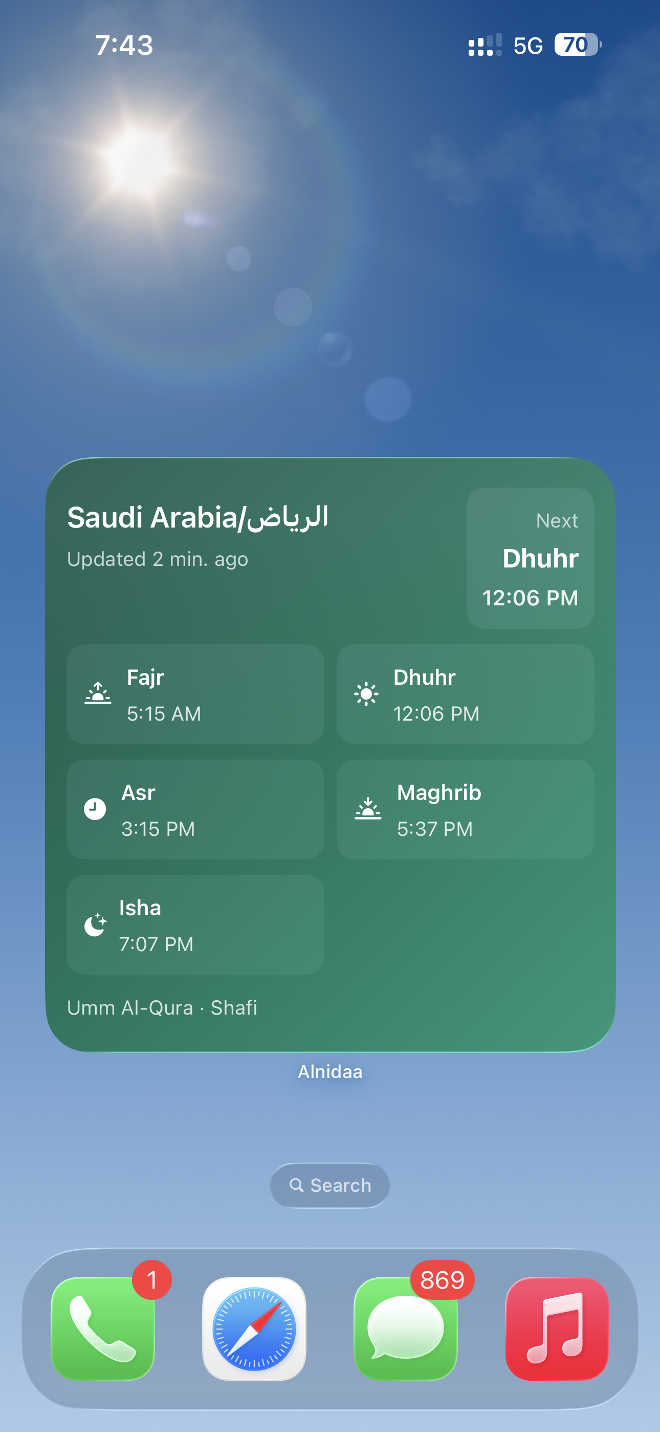 Widgets preview for iOS home and lock screen